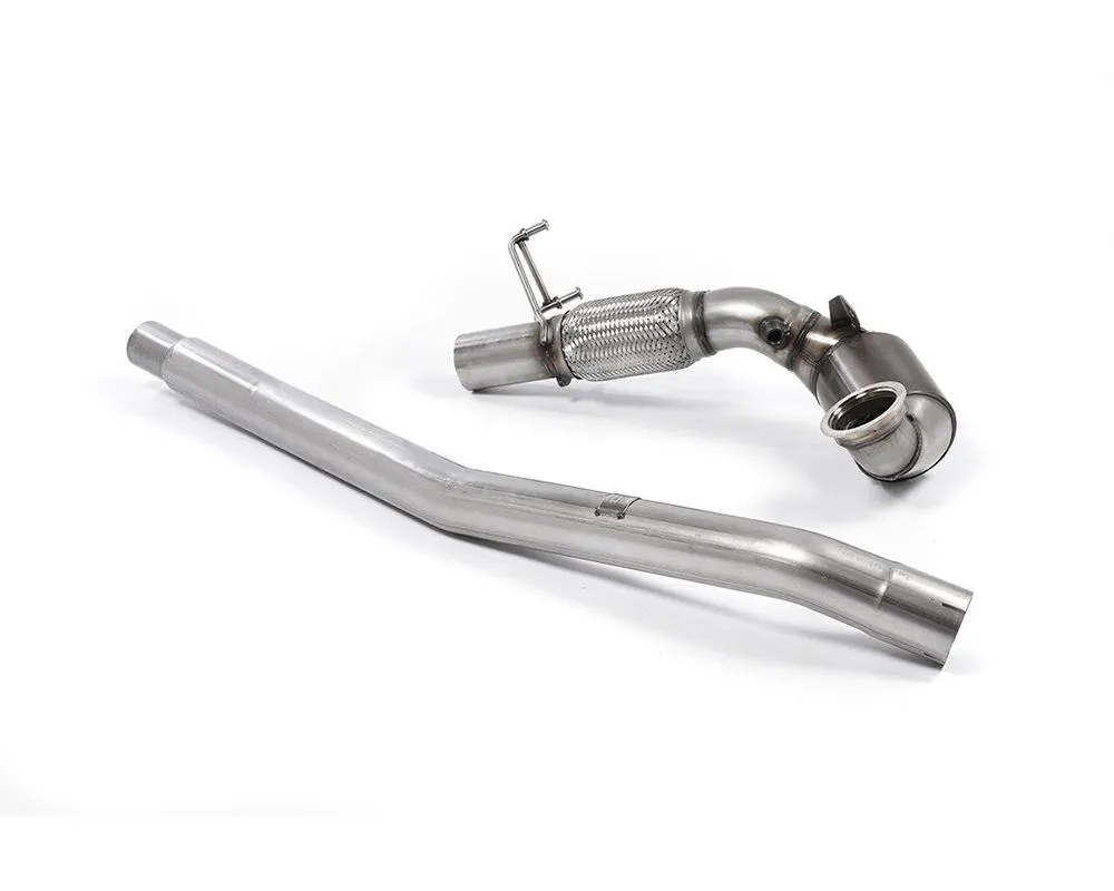 Milltek Large Bore Downpipe w/ Hi-Flow Sports Catalyst EC-Approved Seat Leon | Volkswagen Golf Mk7 2013+ - SSXVW397