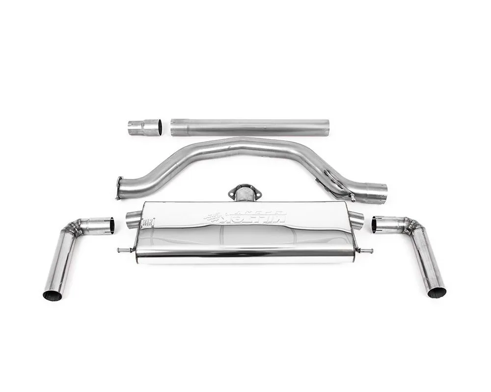 Milltek 80mm OPF/GPF Catback Exhaust System w/ Brushed Titanium GT-115 Tips Volkswagen Golf Mk8 GTi 2020+ - SSXVW619
