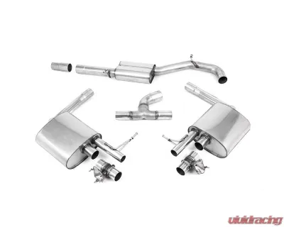 Milltek 76mm Resonated Valved Catback Exhaust System Volkswagen Arteon 2.0TSI 2017-2023 - SSXVW622