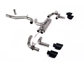 Milltek 80mm Catback Race Exhaust with Cerakote Black GT-115 Trims Volkswagen MK8 Golf R 2022+