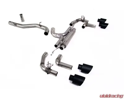 Milltek 80mm Catback Race Exhaust with Cerakote Black GT-115 Trims Volkswagen MK8 Golf R 2022+ - SSXVW668