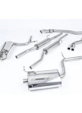 Milltek 2.50 inch Catback Exhaust System Resonated w/Dual 100mm Jet Tips Audi A4 B6 1.8T Quattro Sedan 6 Speed MT 2003-2004                                     - SSXAU090 - Image 2