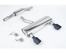 Milltek Cat-back Resonated quieter with Cerakote Black GT-115 Tips Audi TT 3.2 V6 Quatro Coupe /Roadster 2003-2006