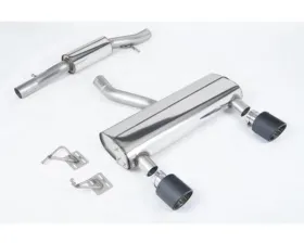 Milltek Cat-back Resonated quieter with Carbon Fibre JET-115 Tips Audi TT 3.2 V6 Quatro Coupe /Roadster 2003-2006