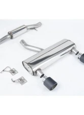 Milltek Cat-back Resonated quieter with Carbon Fibre JET-115 Tips Audi TT 3.2 V6 Quatro Coupe /Roadster 2003-2006                                     - SSXAU1040 - Image 2