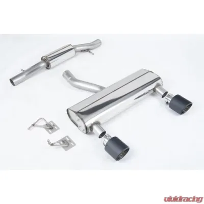 Milltek Cat-back Resonated quieter with Carbon Fibre JET-115 Tips Audi TT 3.2 V6 Quatro Coupe /Roadster 2003-2006 - SSXAU1040