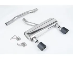 Milltek Cat-back Non Resonated louder with Cerakote Black GT-115 Tips Audi TT 3.2 V6 Quatro Coupe /Roadster 2003-2006