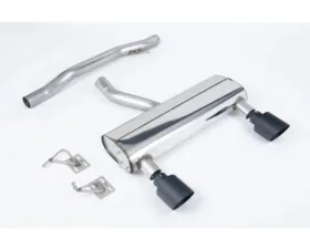 Milltek Cat-back Non Resonated louder with Carbon Fibre JET-115 Tips Audi TT 3.2 V6 Quatro Coupe /Roadster 2003-2006