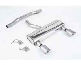 Milltek Cat-back Non Resonated louder with Brushed Titanium GT-115 Tips Audi TT 3.2 V6 Quatro Coupe /Roadster 2003-2006