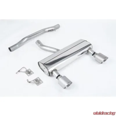 Milltek Cat-back Non Resonated louder with Brushed Titanium GT-115 Tips Audi TT 3.2 V6 Quatro Coupe /Roadster 2003-2006 - SSXAU1044