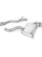 Milltek Non-Resonated Catback Exhaust System Audi S3 2.0 T Quattro 3-Door 8P 2006-2012                                     - SSXAU123 - Image 2