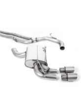 Milltek Non-Resonated Catback Exhaust System Audi RS3 Sportback S tronic 8P 2011-2012                                     - SSXAU572 - Image 2