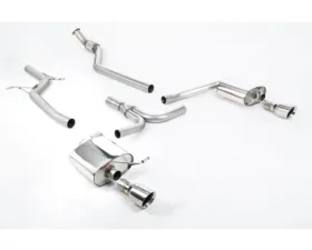 Milltek Non-Resonated Catback Exhaust System Audi A4 2.0 TFSI S line B8 (2WD and Quattro manual-only) Saloon & Avant 2008-2011