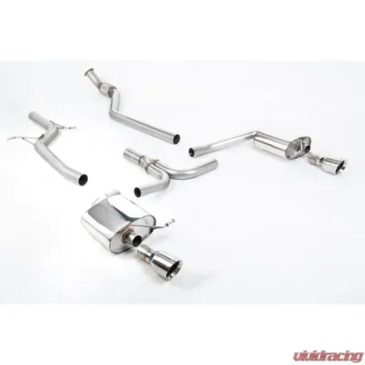 Audi A4 2.0 TFSI S line B8 (2WD and quattro manual-only) Saloon & Avant 2008-2011 Cat-back Exhaust Audi A4 2.0 TFSI S line B8 (2WD and quattro manual-only) Saloon & Avant 2008-2011 Cat-back Exhaust