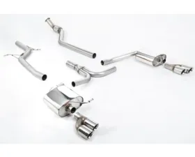 Milltek Non-Resonated Catback Exhaust System Audi A4 2.0 TFSI S line B8 (2WD and Quattro manual-only) Saloon & Avant 2008-2011