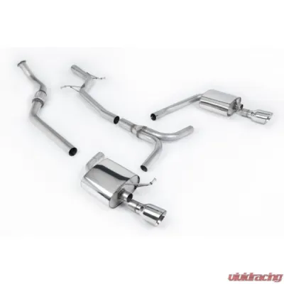 Milltek Non-Resonated Catback Exhaust System Audi A4 2.0 TFSI S line B8 (2WD and Quattro Tiptronic-only) Saloon & Avant 2008-2011 - SSXAU629
