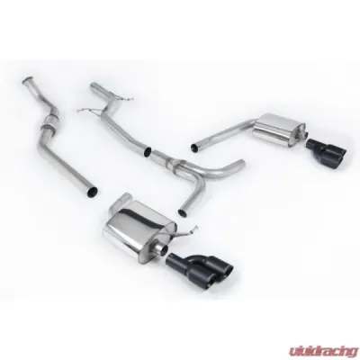 Milltek Non-Resonated Catback Exhaust System Audi A4 2.0 TFSI S line B8 (2WD and Quattro Tiptronic-only) Saloon & Avant 2008-2011 - SSXAU630