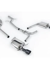 Milltek Non-Resonated Catback Exhaust System Audi A4 2.0 TFSI S line B8 (2WD and Quattro Tiptronic-only) Saloon & Avant 2008-2011                                     - SSXAU633 - Image 2