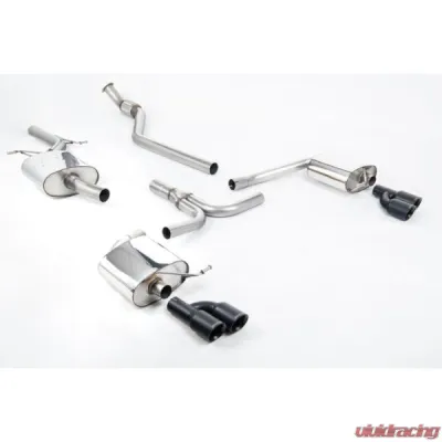 Milltek Catback Exhaust System Audi A4 2.0 TFSI S line B8 (2WD and Quattro manual-only) Saloon & Avant 2008-2011 - SSXAU661
