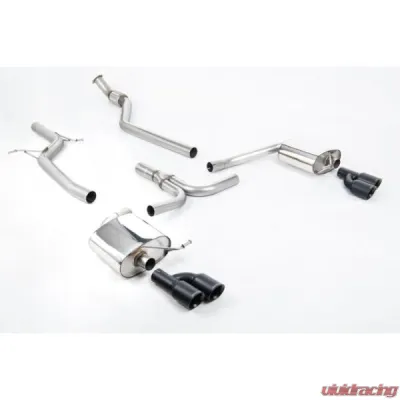 Milltek Non-Resonated Catback Exhaust System Audi A4 2.0 TFSI S line B8 (2WD and Quattro manual-only) Saloon & Avant 2008-2011 - SSXAU666