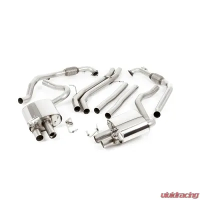 Milltek Non-Resonated Catback Exhaust System Audi S5 3.0 V6 Turbo Coupe | Cabrio B9 (Non Sport Diff Models Only) 2017-2020 - SSXAU684