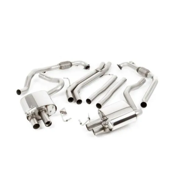 Milltek Non-Resonated Catback Exhaust System Audi S5 3.0 V6 Turbo Coupe Only B9 (Sport Diff Models Only) 2017-2020 - SSXAU711