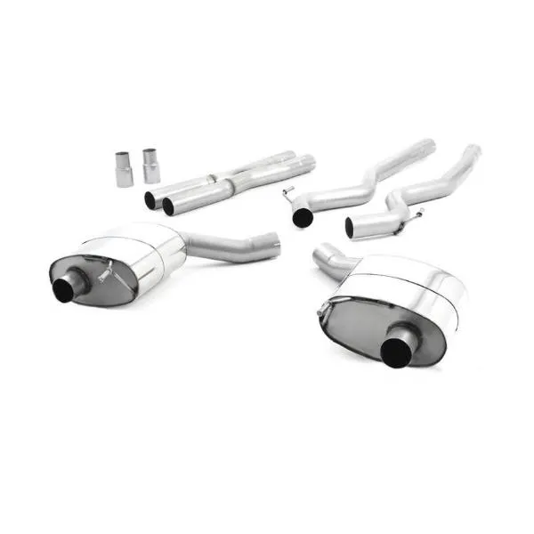 Milltek Non-Resonated Catback Exhaust System w/ Titanium GT-100 Tips Ford Mustang 5.0L V8 GT Fastback 2015-2022 - SSXFD218