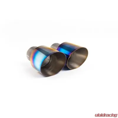 Milltek Dual Outlet Resonated Catback Exhaust w/ Burnt Titanium GT-100 Tips Ford Mustang 5.0L V8 GT Fastback 2015-2022 - SSXFD221