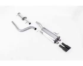 Milltek Cat-Back Resonated (quieter) Black Tips Fiesta Mk7 ST 1.6 EcoBoost 2014-2023