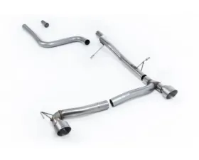 Milltek Particulate Filter-back GPF/OPF Non-Resonated Brushed Titanium GT-100 Trims Ford Fiesta 2019-2023