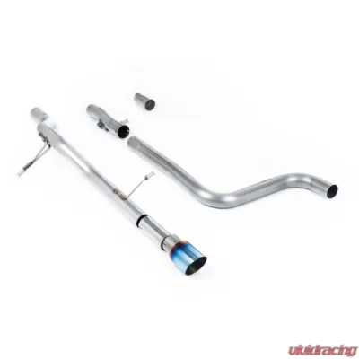 Milltek Particulate Filter-back GPF/OPF Non-Resonated Burnt/Blue Titanium GT-90 Trim Ford Fiesta 2020-2023 - SSXFD394