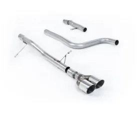 Milltek Particulate Filter-back GPF/OPF Non-Resonated ST Style with Twin GT-90 Polished Trims Ford Fiesta 2020-2023