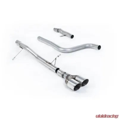 Milltek Particulate Filter-back GPF/OPF Non-Resonated ST Style with Twin GT-90 Polished Trims Ford Fiesta 2020-2023 - SSXFD401