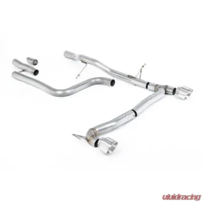 Milltek Particulate Filter-back GPF/OPF Non-Resonated Polished GT-100 Trims Ford Fiesta 2020-2023 - SSXFD405
