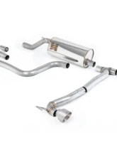 Milltek Particulate Filter-back GPF/OPF Resonated Brushed Titanium GT-100 Trims Ford Fiesta 2020-2023                                     - SSXFD410 - Image 2