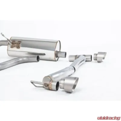Milltek Particulate Filter-back GPF/OPF Resonated Brushed Titanium GT-100 Trims Ford Fiesta 2020-2023 - SSXFD410