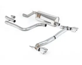 Milltek Particulate Filter-back GPF/OPF Resonated Polished GT-100 Trims Ford Fiesta 2020-2023