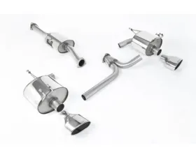 Milltek Twin Rear Silencer with Cerakote Black Ovals Honda S2000 2.0 and 2.2 liter AP2 2004-2009