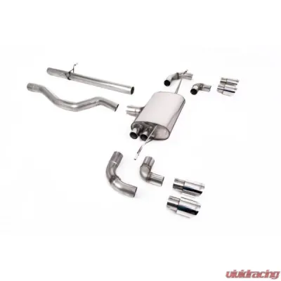 Milltek Cat-Back OPF/GPF Non-Resonated GT-90 Polished Trims Land Rover Defender 110 2.0 2020-2023 - SSXLR135