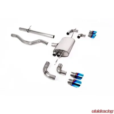 Milltek Cat-Back OPF/GPF Non-Resonated GT-90 Burnt Titanium Trims Land Rover Defender 110 2.0 2020-2023 - SSXLR138