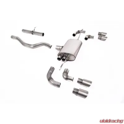 Milltek Cat-Back OPF/GPF Non-Resonated GT-90 Titanium Trims Land Rover Defender 90 2.0 I4 2020-2023 - SSXLR147