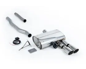 Milltek Cat-Back GPF Polished GT-90 Trims - Valved System Mini Cooper S 2.0 Turbo LCI 2019-2023