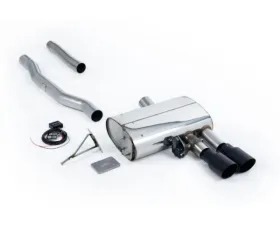 Milltek Cat-Back GPF Cerakote Black GT-90 Trims - Valved System Mini Cooper S 2.0 Turbo LCI 2019-2023