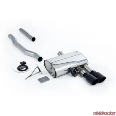 Milltek Cat-Back GPF Cerakote Black GT-90 Trims - Valved System Mini Cooper S 2.0 Turbo LCI 2019-2023 - SSXM473