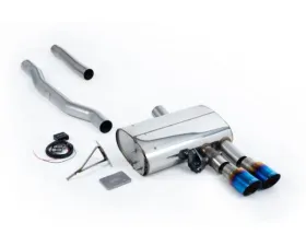 Milltek Cat-Back GPF Burnt Titanium GT-90 Trims - Valved System Mini Cooper S 2.0 Turbo LCI 2019-2023