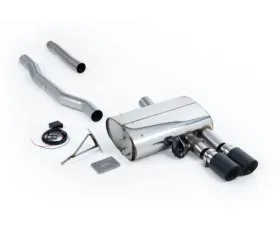 Milltek Cat-Back GPF Carbon JET-90 Trims - Valved System Mini Cooper S 2.0 Turbo LCI 2019-2023