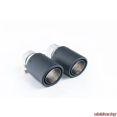 Milltek Cat-Back GPF Carbon JET-90 Trims - Valved System Mini Cooper S 2.0 Turbo LCI 2019-2023 - SSXM476