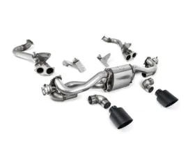 Milltek Cat-Back GPF/OPF Bypass Cerakote Black GT-115 Trims Porsche Cayman 718 GT4 4.0 2020-2023