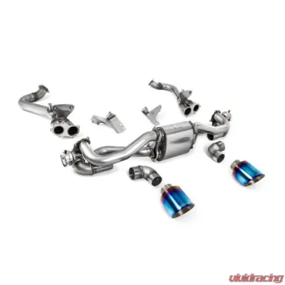 Milltek Cat-Back GPF/OPF Bypass Burnt Titanium GT-115 Trims Porsche Cayman 718 GT4 4.0 2020-2023 - SSXPO165