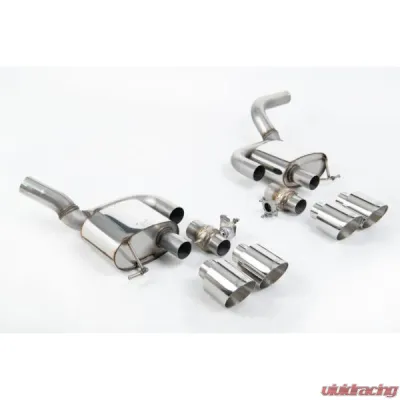 Milltek Valve Rear Silencers Polished GT-115 Trims Porsche Macan 2.9 V6 GTS | Turbo 2019-2023 - SSXPO176